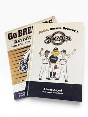 Children’s Milwaukee Brewers Hardcover Book & A Brewers Activity Book